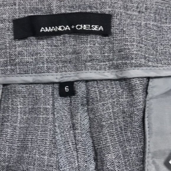 Amanda & Chelsea Straight Leg Grid Print Pants - Picture 4 of 6